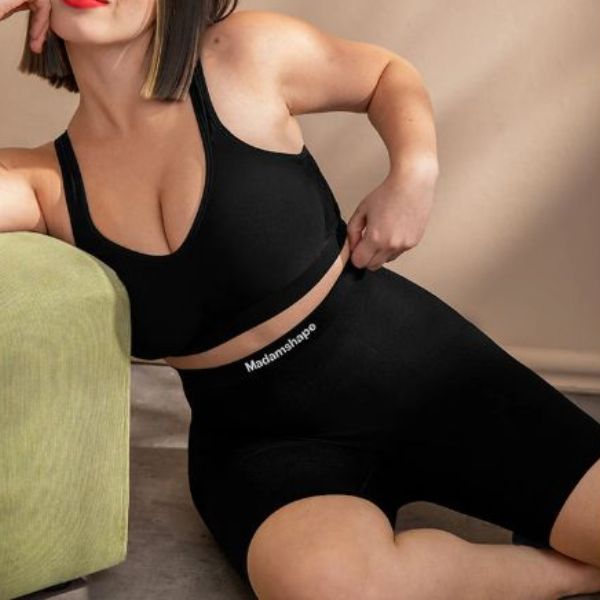 Dámske kompresné šortky s vysokým pásom